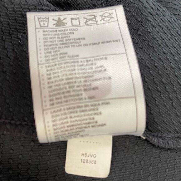 Nike Golf Sphere Dry Mock Wrap Pattern Waistband V-Neck Short Sleeve Polo - Picture 14 of 16